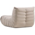 Designové křeslo Fugi béžovo-šedé