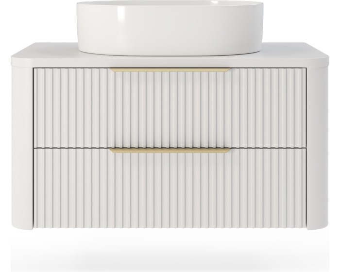Závěsná umyvadlová skříňka s deskou Tamica 79,5 cm bílá