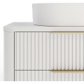 Závěsná umyvadlová skříňka s deskou Tamica 79,5 cm bílá