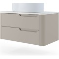 Závěsná umyvadlová skříňka s deskou Zora 79,3 cm kašmírová