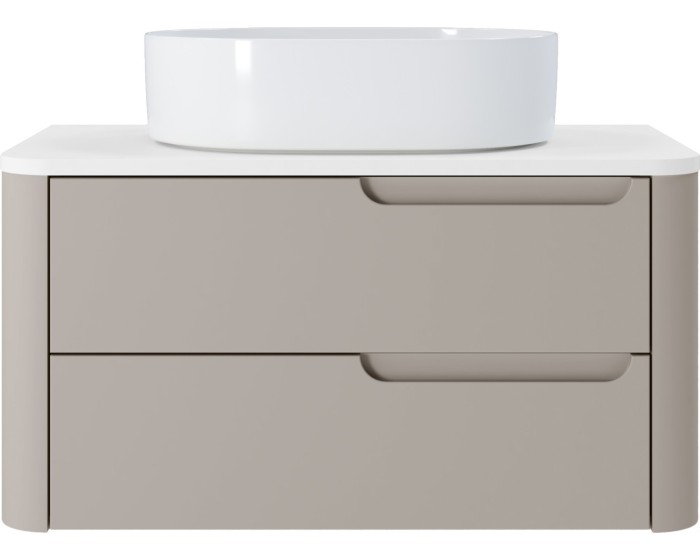 Závěsná umyvadlová skříňka s deskou Zora 79,3 cm kašmírová