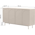 Komoda HELENE 161 cm kašmír