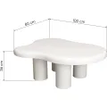 Konferenční stolek Vercelli, 100 cm bílý