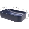 Umyvadlo na desku Bluemoon 61 cm námořnická modrá