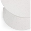 Odkládací stolek Keva 38 cm beton/terrazzo bílý