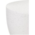 Odkládací stolek Arlan 38 cm beton/terrazzo bílý