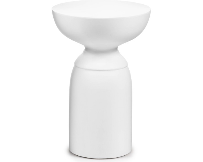 Odkládací stolek Colette 34 cm beton/bílý