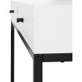 Psací stůl Trewolo 110 cm bílý/černý