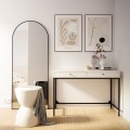 Psací stůl Trewolo 110 cm bílý/černý