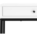 Psací stůl Trewolo 110 cm bílý/černý