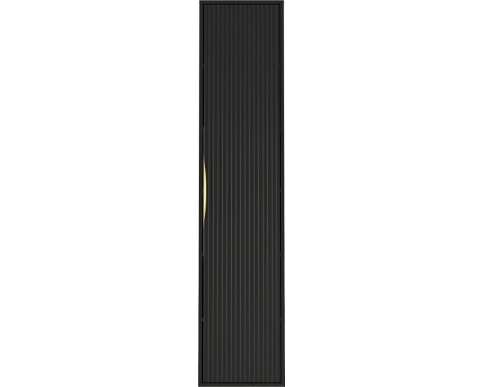 Závěsná koupelnová skříňka Avila 38 cm černá/zlatá