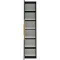 Závěsná koupelnová skříňka Avila 38 cm černá/zlatá