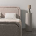 Čalouněná postel OVOID se zvedacím roštem 160x200 cm béžová
