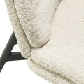 Designové křeslo RAVENA bouclé béžové