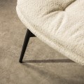 Designové křeslo RAVENA bouclé béžové