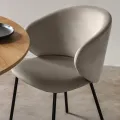 Jídelní židle Adrano samet béžová