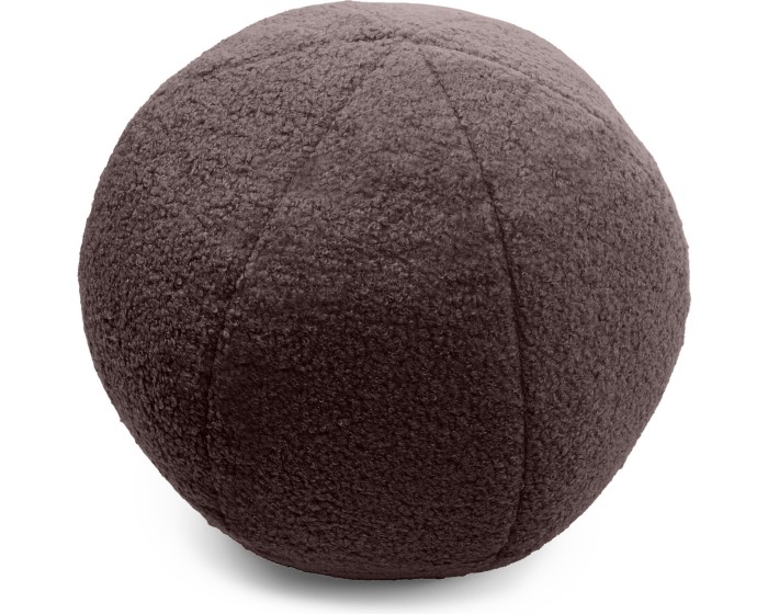 Polštář Ballen boucle tmavě hnědý