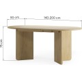 Rozkládací jídelní stůl LOU 140/200 cm dub Cremona Torro