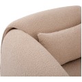 Designové křeslo Miti boucle světle béžové