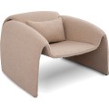 Designové křeslo Miti boucle světle béžové