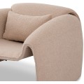Designové křeslo Miti boucle světle béžové