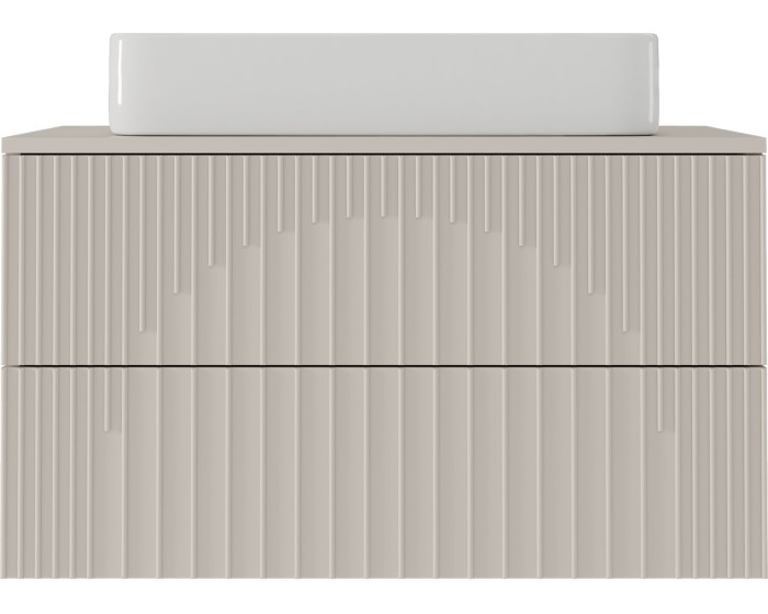 Závěsná skříňka pod umyvadlo Arcano s deskou 80 cm kašmír