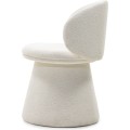 Designové otočné křeslo Chamil bílé