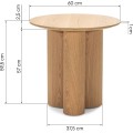 Odkládací stolek Falun 60 cm dub přírodní