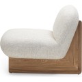 Designové křeslo Silia z masivu jasan/béžové