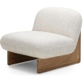 Designové křeslo Silia z masivu jasan/béžové