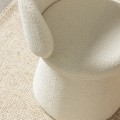 Designové otočné křeslo Chamil bílé