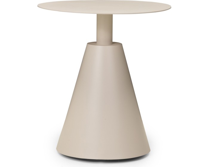 Kulatý zahradní stůl Piretto 50 cm béžový
