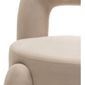 Designové křeslo Vasto samet/béžové