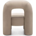 Designové křeslo Vasto samet/béžové