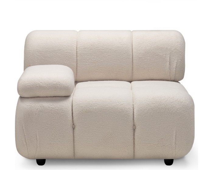 Modul pohovky Fluf Big boucle levý světle béžový
