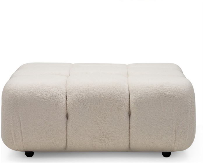 Modulový taburet Fluf Big 96 cm boucle světle béžový