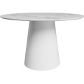 Jídelní stůl STELLA 120 cm bílý mramor