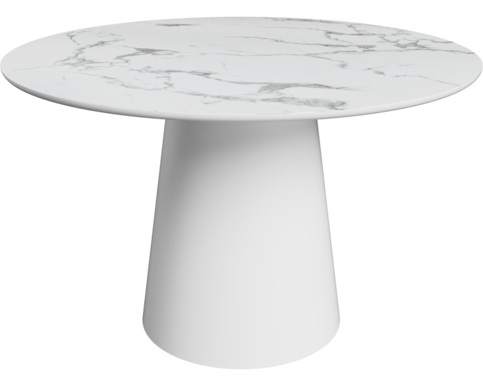 Jídelní stůl STELLA 120 cm bílý mramor
