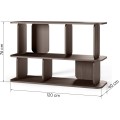 Regál Tulumo 120 cm ořech Villa