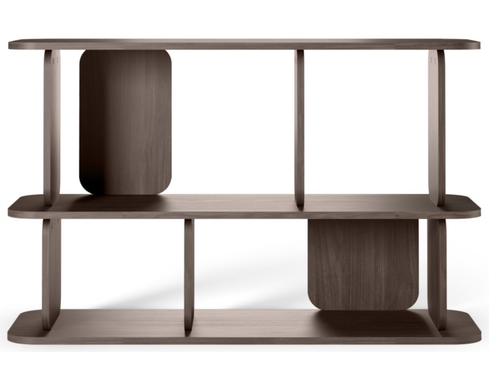Regál Tulumo 120 cm ořech Villa
