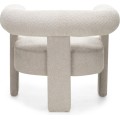 Designové křeslo Hella bouclé béžové