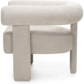 Designové křeslo Hella bouclé béžové