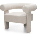 Designové křeslo Hella bouclé béžové