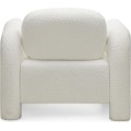 Designové křeslo Vico bouclé krémové
