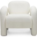 Designové křeslo Vico bouclé krémové