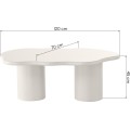Konferenční stolek Muse 120 cm šedobéžový