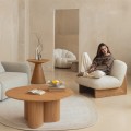 Designové křeslo Silia z masivu jasan/béžové