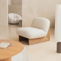 Designové křeslo Silia z masivu jasan/béžové