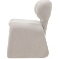 Designová jídelní židle Nabila bouclé šedá
