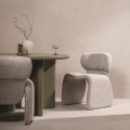 Designová jídelní židle Nabila béžovo-šedá